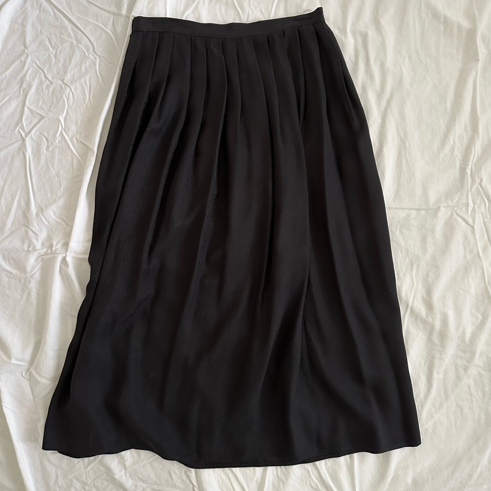 Vintage Silk Midi Skirt